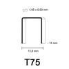 Arrow T75 Cable Clamp 14 mm Arrow T75 Cable Clamp 14 mm