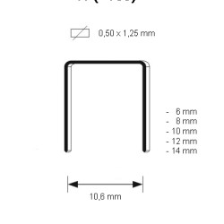 11 Staple, galvanized