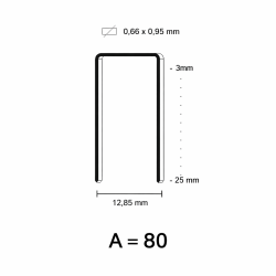 A Niet (80) gegalvaniseerd - diverse lengtes