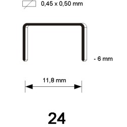 24/8 Staples, 5.000 pcs