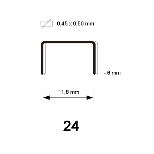 24/8 Staples, 5.000 pcs