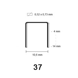 37 Staple, galvanized