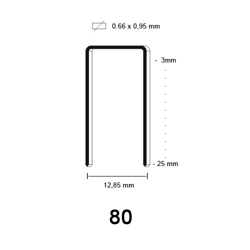 80 Niet, aluminium, diverse lengtes