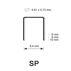 SP Staple, differrent lengths