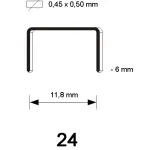 24 Niet (VW) gegalvaniseerd - 08 mm