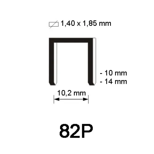 82P Niet, polymeer, diverse lengtes 82P Niet, polymeer, diverse lengtes